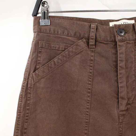 Nili Lotan Pants Womens 2 Utility double knee High Rise Straight Leg Made in USA - Picture 2 of 11